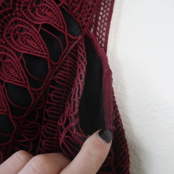 Self Portrait Teardrop Guipure Lace Mini Dress fits like a 6 - Picture 11 of 16